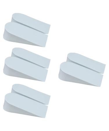 Gatuida 12 Pairs Invisible Inner Booster Pad Shoe Lift Insoles Froth Height Invisible Increasing Insoles Invisible Shoe Heel Cushion Sports Raise Pad Foam Heighten Student White