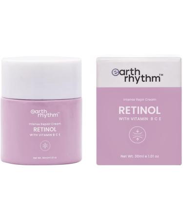Earth Rhythm Retinol Night Cream Enriched with Vitamin B C & E Clears Clogged Pores Gives Radiant Skin All Skin Type - 30gm - Buy Online on GoSupps.com