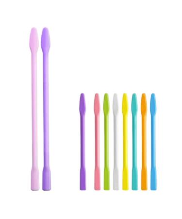 Beaupretty 10st mask toner pen neck brush Heady brush DIY craft tool facial treatment stirring rods cosmetic spatula silicone stir bars.Mix the beauty products of pebbles