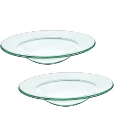 GANAZONO 10 STK Fragrant Wax Melting Bowl Set - Clear Wax Melting Shells & Oil Burners for Aromatherapy | Round Candles 12x12cm | Ideal for Home & Spa - Buy Online on GoSupps.com