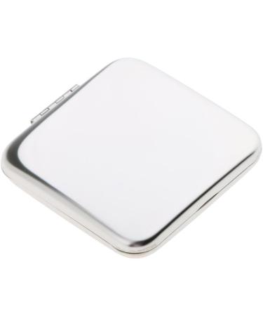 Tenlacum Metal Compact Pocket Mirror - Double Sided Portable Unbreakable Surface Silver | Perfect Travel Accessory - Buy Online on GoSupps.com