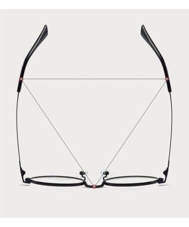 Newada Ovale Retro Reading Glasses for Women - Blue Light Blocking Glare-Free Silver Metal Frame (+2.50) - Buy Online on GoSupps.com