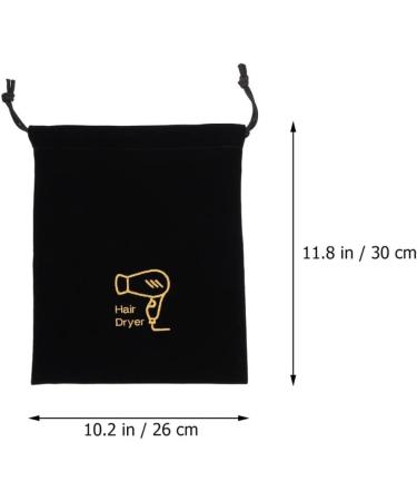 Cabilock 5pcs Hair Dryer Storage Bag Travel Hair Dryer Hair Dryer Travel Bag Hair Dryer Supplies Household 30X26X1CMx5pcs Blackx5pcs - Buy Online on GoSupps.com