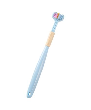 1 x three-sided toothbrush with soft hair 3-page toothbrushes toothbrush for children extra soft toothbrushes large angle bristles clean every tooth soft and gentle dental care - Buy Online on GoSupps.com