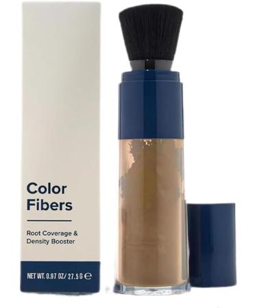 Supersize Color Fibers with Refill Set Colored Hair Thickener Temporary Hair Color for Root Touchup with Hair Thickening Fibers Enhanced Hair Root Color Powder Hair Fiber Powder (Light Brown)
