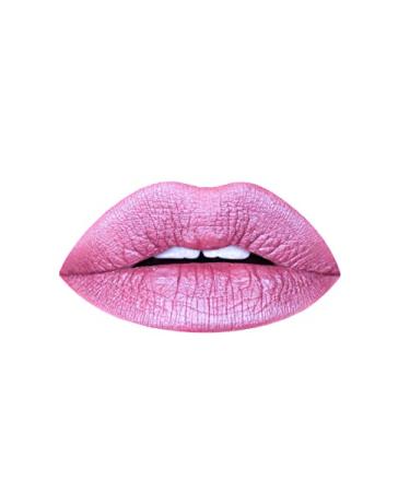 Metallic Matte Liquid Lipstick | Shimmery Finish, Vegan, Cruelty-free, Long-Lasting, Aromi (Opal Rose)