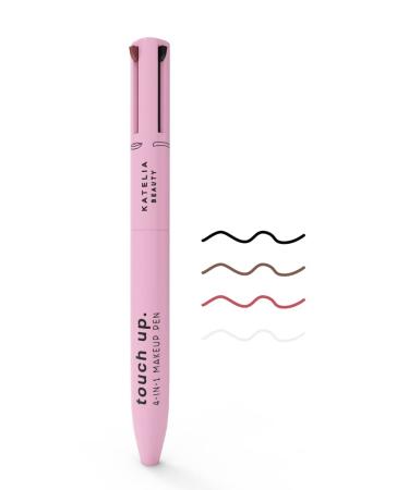Katelia 4-in-1 Beauty Touch Up Makeup Pen - Multi-Functional Portable Beauty Product for Eyes, Brows, Lips & Highlighting - Travel Makeup Pencil - Refillable Magic Pen - Buy Online on GoSupps.com