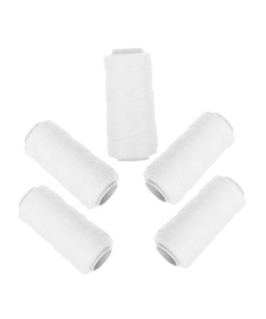 FRCOLOR 5 rouleaux de Fil Coton pour pilateur Facial Fil Doux et Confortable pour pilation Sourcils Sup rieure et Menton Accessoire Pratique