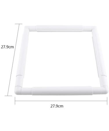 Square Rectangle Plastic Cross Stitch Frame - 27.9*27.9cm - Embroidery Needlepoint Tool - Buy Online on GoSupps.com