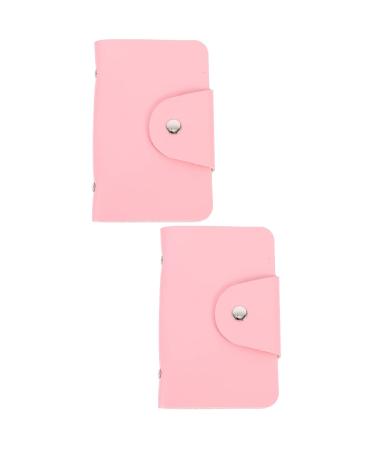 Lurrose 2 STK Nailart card holder Storage bag for nail plates Bag for nail stamps nail-kits nail art stamp template organizer PU steel plate kits