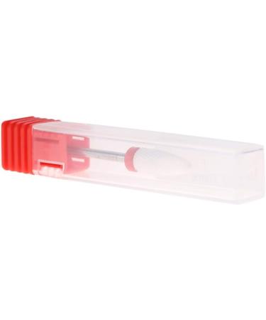 Ceramic Nail Drill Bits for Thick Nails - Round Flat Head Podiatry Burr for Manicure & Pedicure - Red - Buy Online on GoSupps.com