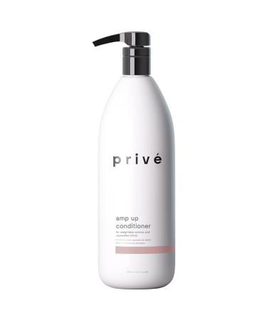 Prive Amp Up Conditioner Cleansing & Volumizing Baobab Protein Infuse Hair with Weightless Volume and Wonderful Shine While Detangling Those Knots Away (33.8 oz)