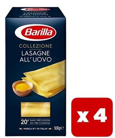  Barilla Barilla Lasagne 500G - Pack of 4 - Buy Online on GoSupps.com