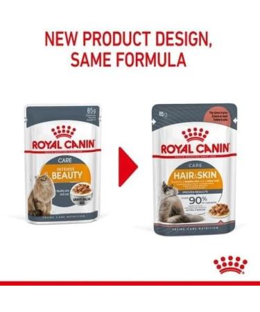 Royal Canin Hair & Skin Care Wet Cat Food in Gravy 48 x 85g - Buy Online on GoSupps.com