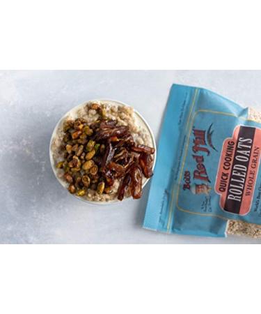 Bob's Red Mill Quick Cooking Rolled Oats - 32 oz Resealable Pack - Healthy Breakfast Option - Buy Online on GoSupps.com