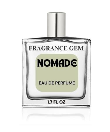 Fragrance Gem Nomade Unisex PerfumeAmber Oud Smoky leather | Perfume Spray for Men & Women | Strong & Long Lasting Fragrance 1.7 fl oz