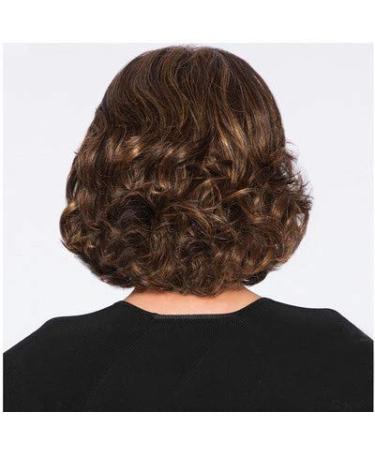 Waselia Real Hair Lace Front Curls Brown Wig | Short Fluffy Cosplay Hair | Women's Realistic Anti-Warping Brown Curly Wigs - Buy Online on GoSupps.com