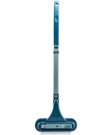 Window Tool | 2 in 1 Window Brush - Glass Cleaning Scraper Wet Dry Extendable Professional Window Squeegee Cleaning Tool Household Cartey Blue - Buy Online on GoSupps.com