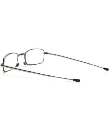 MMOWW Foldable Reading Glasses for Men & Women - Telescopic Pole Mini Anti Blue Light Glasses (+3.0 Gray) - Buy Online on GoSupps.com