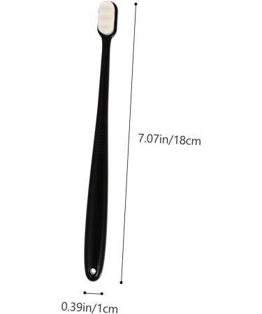 Minkissy 12-Pack Toothbrush Cleaning Brushes - Wavy Style Dental Tools for Adults & Kids Charcoal Bristle Disposable Protective Tent Household Mouth Cleaning - Buy Online on GoSupps.com