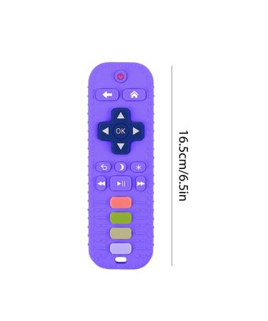 Buy BPA-Free Silicone Baby Bite Ring Toy - Remote Control Design for 0-12+ Months | Safe Chew Ring for Teething Relief - Purple - Buy Online on GoSupps.com