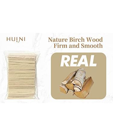 Huini 1000 Ct. Wooden Waxing Applicators Sticks for Face & Eyebrows Hair Removal - Pack of 1000 - Buy Online on GoSupps.com