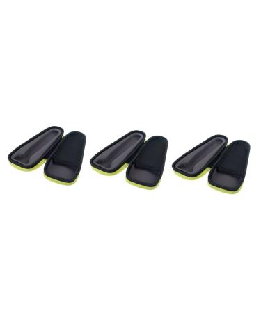 Minkissy 3st razor Hartsch letui Bag for razor Electrician for men carrying bag for bortschneider travel bag for men's razor travel bags handbag electrical travel 19x7cmx3pcs blackx3st