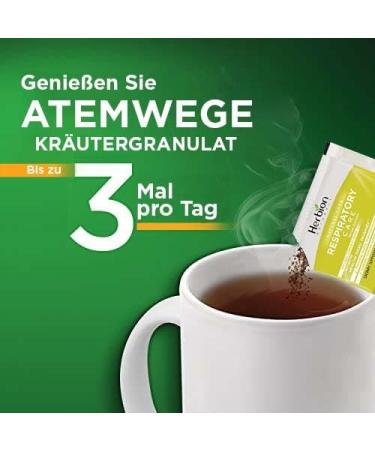 Herbion Naturals respiratory care granules with natural lemon flavor 10 portion sachets promotes healthy functioning of the respiratory tract optimizes the immune system pack of 2 - Buy Online on GoSupps.com