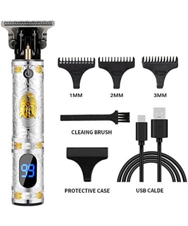 Pcivzxam Professional Hair Clippers Men Electric Beard Trimmer Digital Display USB Rechargeable Cordless Hair Cutting Skull - Buy Online on GoSupps.com