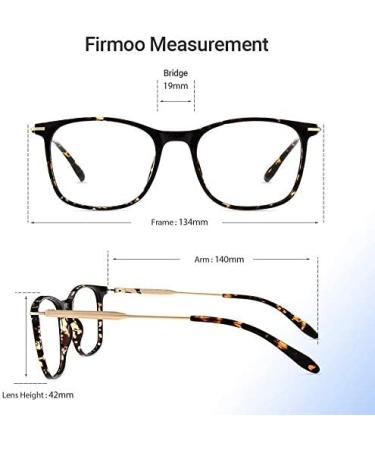 Firmoo Tortoise Blue Light Blocking Glasses 1.5x - Anti Eye Strain & Headache, UV Cut Computer Glasses for Women and Men - Buy Online on GoSupps.com