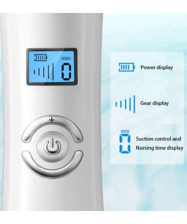 Sxdthy USB Rechargeable Blackhead Remover 5-Speed Speed Regulation Blackhead Removal Tool Facial Pore Cleaner with LED Display Screen & 6 Suction Heads - Buy Online on GoSupps.com