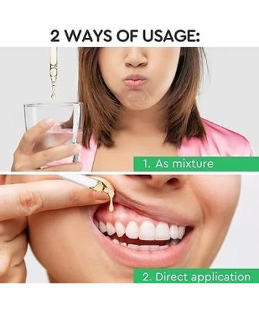 (Must - Have) 1/2/3Pcs Gum Repair Drops Gum Relief Drops Gum Regrowth Drops Receding Gum Repair Rejuvenate Your Gums with Ease (3PC) - Buy Online on GoSupps.com