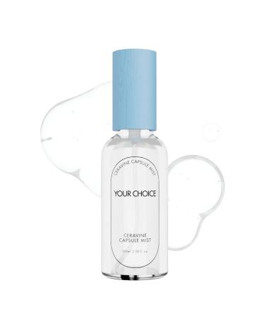 YOUR CHOICE CERAVINE CAPSULE MIST Instant Hydration & Skin Barrier Boost Refreshing Face Mist for Deep Moisture & Relief Non-Greasy EWG Safe for All Skin Types (100ml)