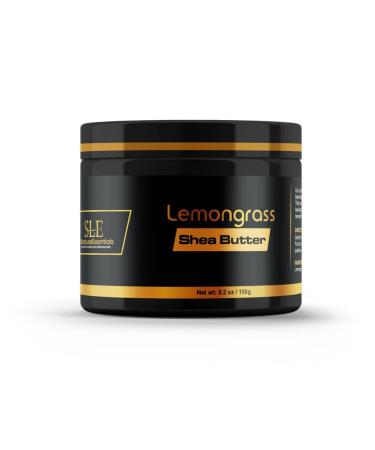 Shea Butte LemonGrass Shea Butter with LemonGrass shea Butter Extract Organic LemonGrass Shea Butter Moisturizing Pure LemonGrass Shea Butter for Intense Hydration (5.2oz LemonGrass Shea Butter) LemonGrass Shea Butter 1 Ounce (Pack of 1)