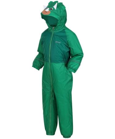 Regatta Kids Mudplay III Waterproof Insulated Animal All-in-one Suit 12 Months - Jelly Bean Dinosaur - Buy Online on GoSupps.com