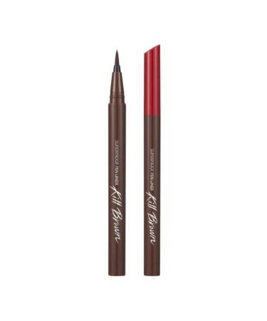 CLIO Waterproof Pen Liquid Eye Liner  Precision Tip  Long Lasting  Smudge-Resistant  High-Intensity Color (Maroon Brown  Pack of 1) Maroon Brown 1 Count (Pack of 1)