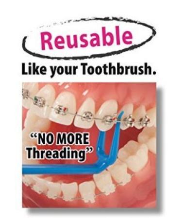 Buy Harp Orthodontic Reusable Flosser 4 Pack - Best Teeth Cleaning Solution for Braces | International Shipping Available - Buy Online on GoSupps.com