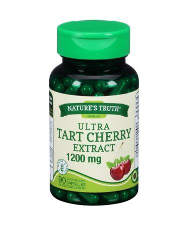Nature's Truth Ultra Tart Cherry 1200 mg Dietary Supplement Quick Release Capsules - 90 ct Pack of 4