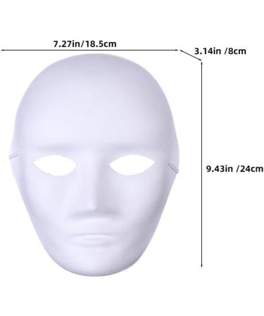 CALLARON 9 Pieces Paper Mache Masks - Plain White Blank Theater Masks for Crafting | Ideal for Adults & Holiday Projects - Buy Online on GoSupps.com