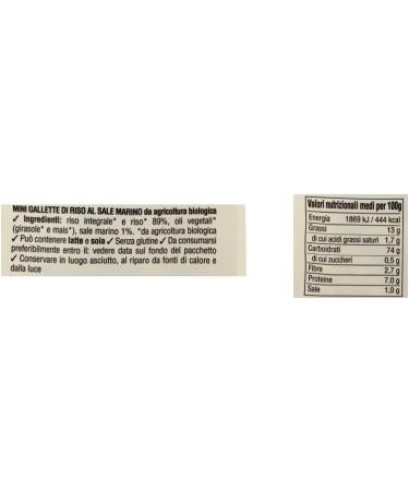  FIORENTINI Fiorentini SI&NO Mini Rice Cakes with Organic Sea Salt - Pack of 6 mini rice cakes with organic sea salt - 100g gluten-free crispy snack - Buy Online on GoSupps.com