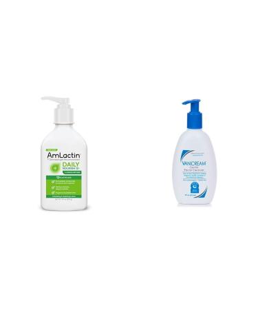 AmLactin Daily Nourish 12% - 14.1 oz Body Lotion and Vanicream Gentle Facial Cleanser - 8 fl oz