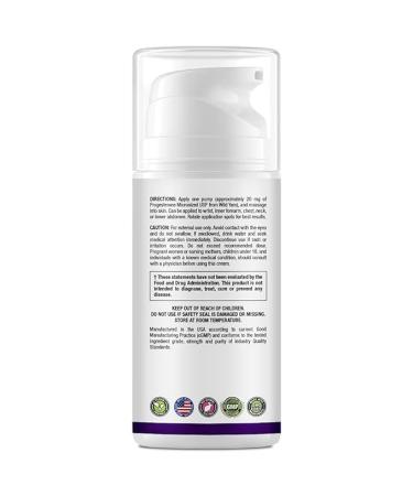 Buy Approved Science Progesterone Cream - Bio-Identical USP - 20mg with Hyaluronic Acid & ProVitamin B5 - Vegan - 3.38 fl. oz (Pack of 3) - International Shipping - Buy Online on GoSupps.com