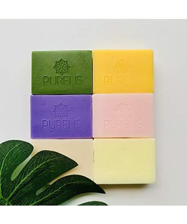 Handmade Soap Bars Gift Set | 6 Artisan Aromatherapy Soaps for Men Women and Kids | Natural Specialty Soap for Sensitive Skin - Buy Online on GoSupps.com