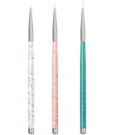 Nail Art Brush Pen 3 Size Nail Art Pen Set Designer/Makeup Artist Manicure Tool - Buy Online on GoSupps.com