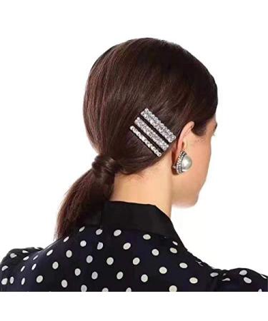 6PCS Silver Rhinestone Hair Clips - Sparkly Hairpins for Women | Luxury Hair Accessories for Party, Wedding & Daily Wear - Buy Online on GoSupps.com