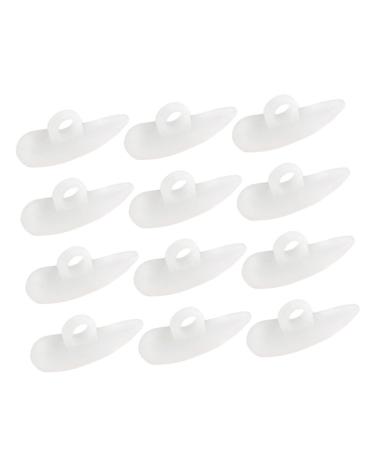 1 Set 12pcs Middle Toe Support Pad Foot Gel Pads Silicone Gel Running Gel Toe Cushions Pads Sebs Toe Separator Hammer Toe Crest Pads Hammer Toe Pad Toe Divider
