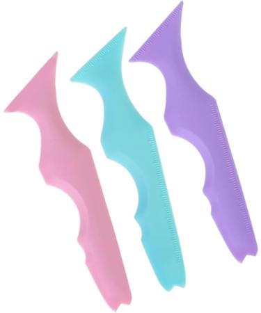 FOMIYES 9 Pcs Silicone Beauty Ruler Eyelash Mascara Purple Mascara Lipstick Silicone Eyeliner Aid Cosmetic - Buy Online on GoSupps.com