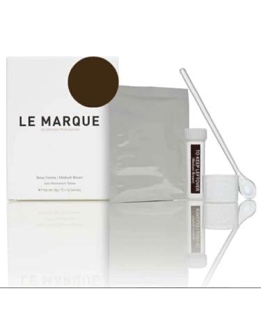 Le Marque Dark Brown Henna - 12 ct | Premium Quality Hair Dye for International Shipping - Buy Online on GoSupps.com