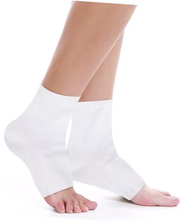 DOITOOL 6 Pairs Anti-Crack Socks Moisturizing Socks Feet Repair Socks Spa Socks for Dry Feet Heel Sleeves Spa Gel Socks Toeless Spa Socks Dry Feet Socks Women's White Heel Socks Breathable - Buy Online on GoSupps.com