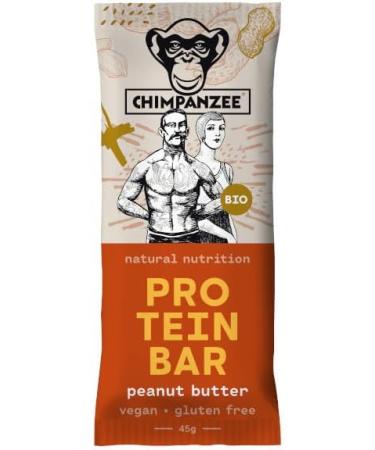 Chimpanzee Bar Organic Protein Bar Peanut Butter 25-Pack - Buy Online on GoSupps.com